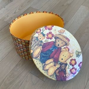 Bob's Boxes Teddy Bear Oval Box